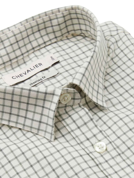 Chevalier Chorley Shooting Fit Shirt Women, thyme green tattersall