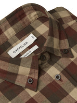 Chevalier Heron Flannel Shirt Women, holly green checked
