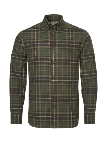 Chevalier Teal Light Flannel Shirt, hemlock green checked