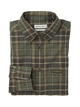 Chevalier Teal Light Flannel Shirt Men, hemlock green checked