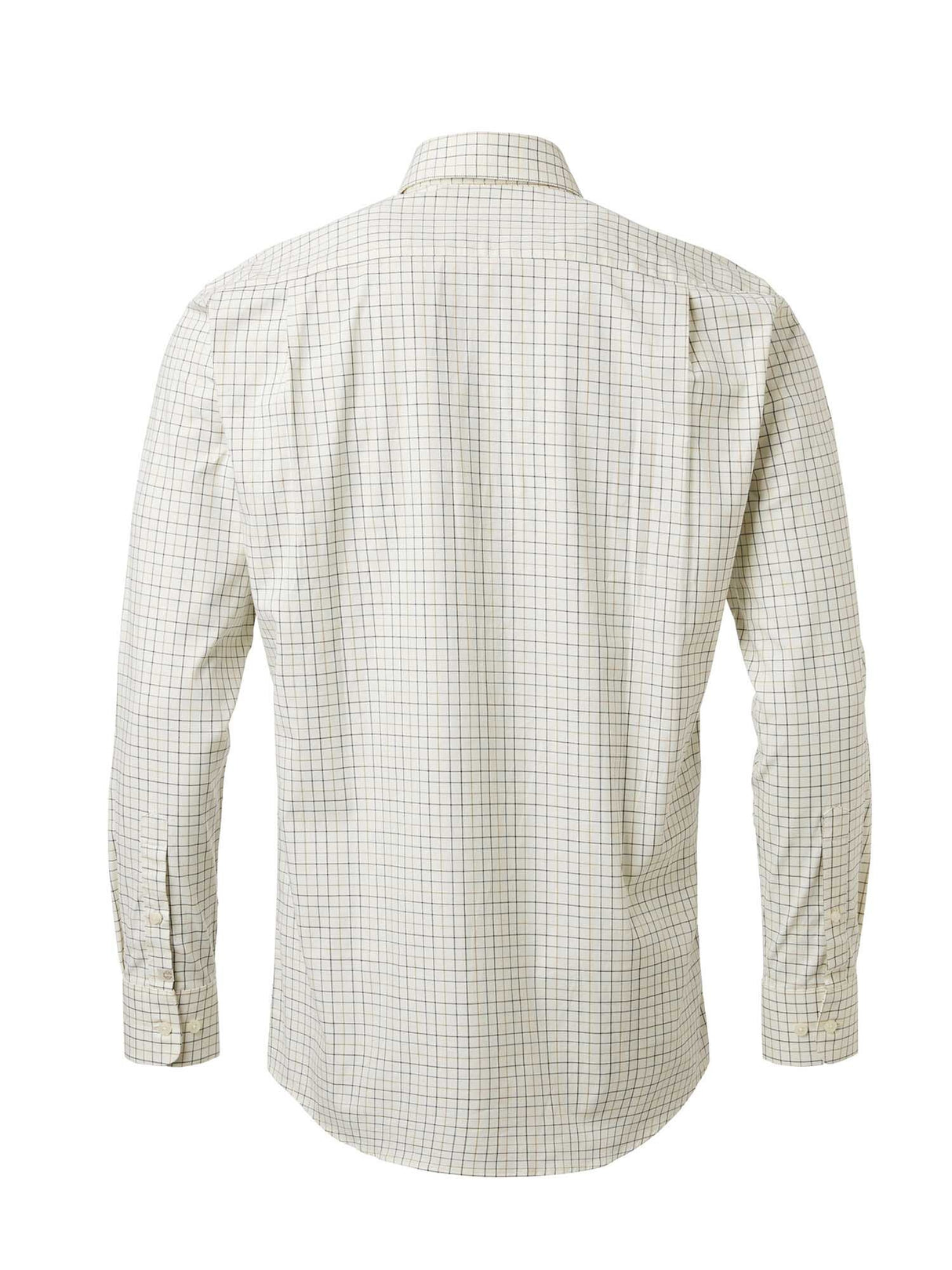 Baron Shooting Fit Stretch Shirt Men - Stormy Blue Tattersall