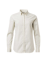 Florence Shooting Fit Stretch Shirt Women - Highland Green Tattersall