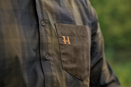 Härkila Akkan L/S Shirt, willow green/shadow brown