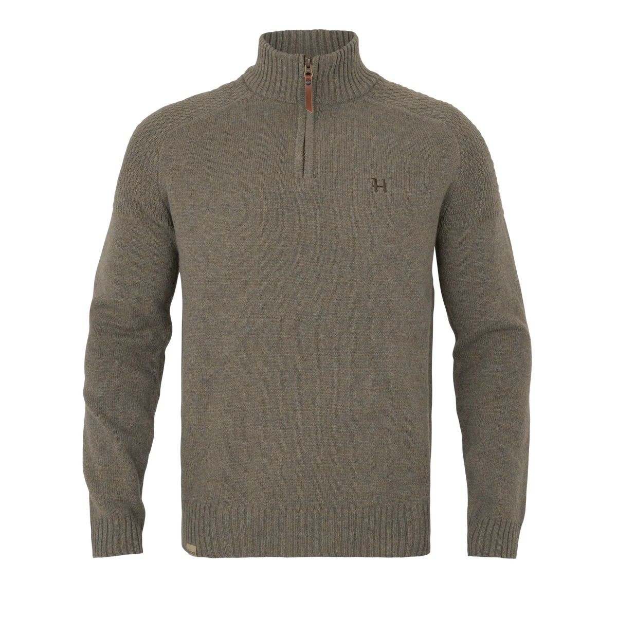Härkila Vincent Merino Half Zip Pullover, dark sand