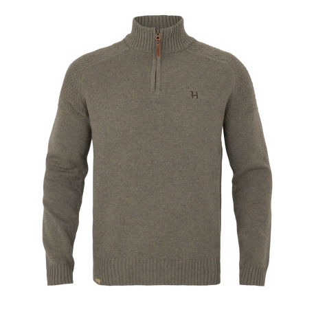 Härkila Vincent Merino Half Zip Pullover, dark sand