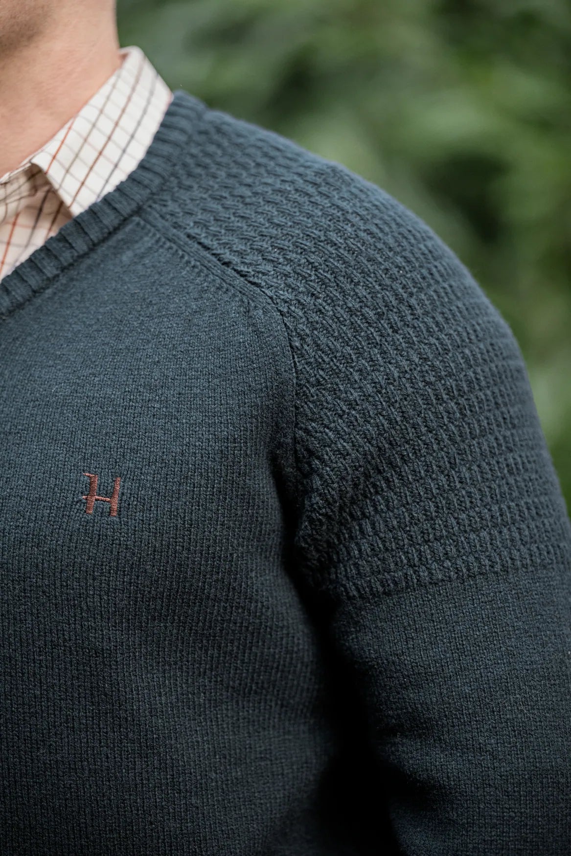 Härkila Vincent Merino V-Neck Pullover, dark navy