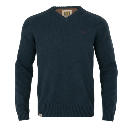 Härkila Vincent Merino V-Neck Pullover, dark navy
