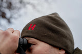 Härkila Aspire Reversible Beanie, shadow brown/red