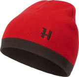 Härkila Aspire Reversible Beanie, shadow brown/red