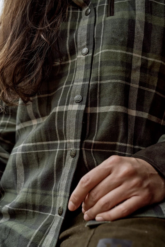 Härkila Pajala L/S Shirt Women, olive check