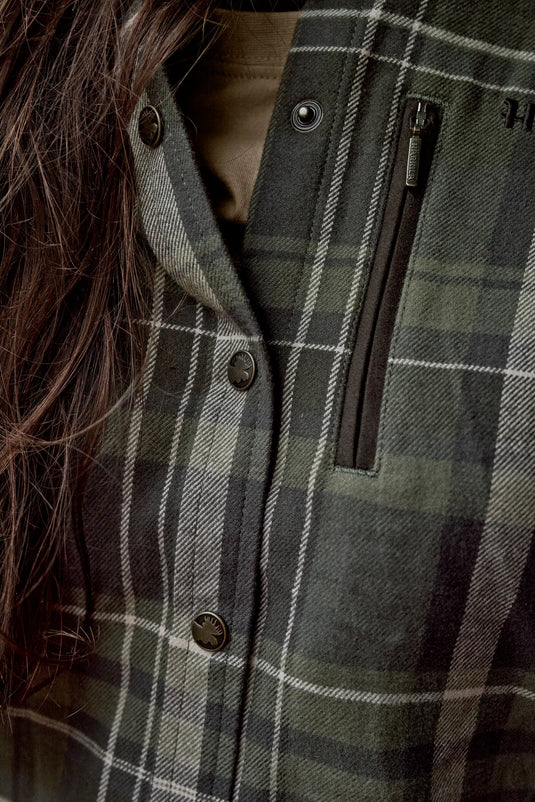 Härkila Pajala L/S Shirt Women, olive check