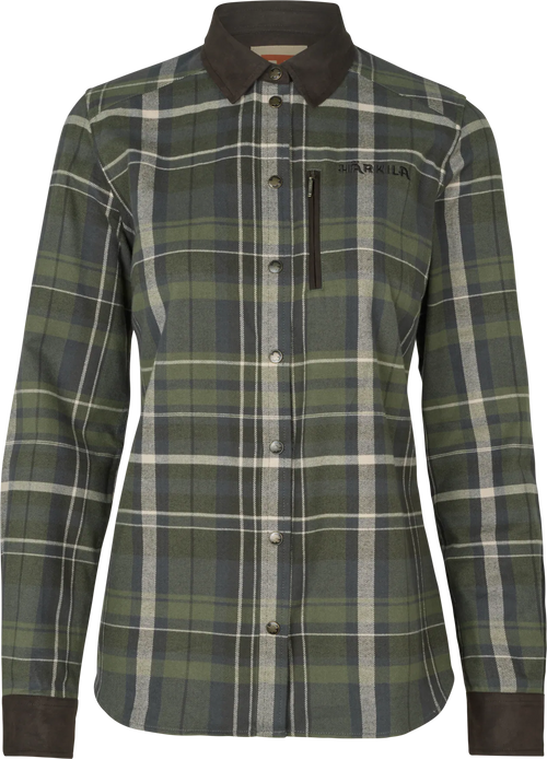 Härkila Pajala L/S Shirt Women, olive check