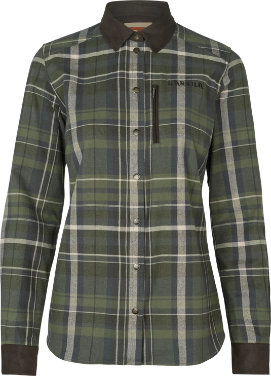 Härkila Pajala L/S Shirt Women, olive check