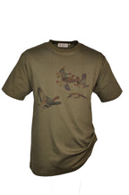 Hubertus T-shirt "Patrijs", unisex, olive