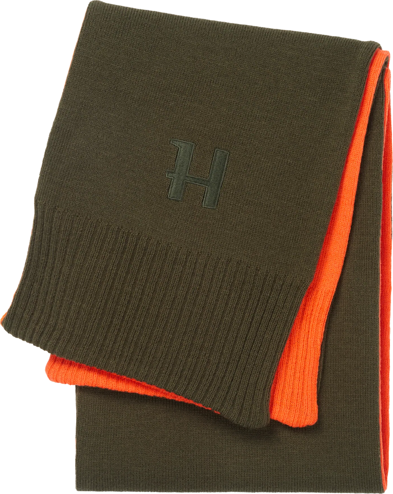 Afbeelding laden in Galerijviewer, Härkila Reversible Scarf Groen / Oranje
