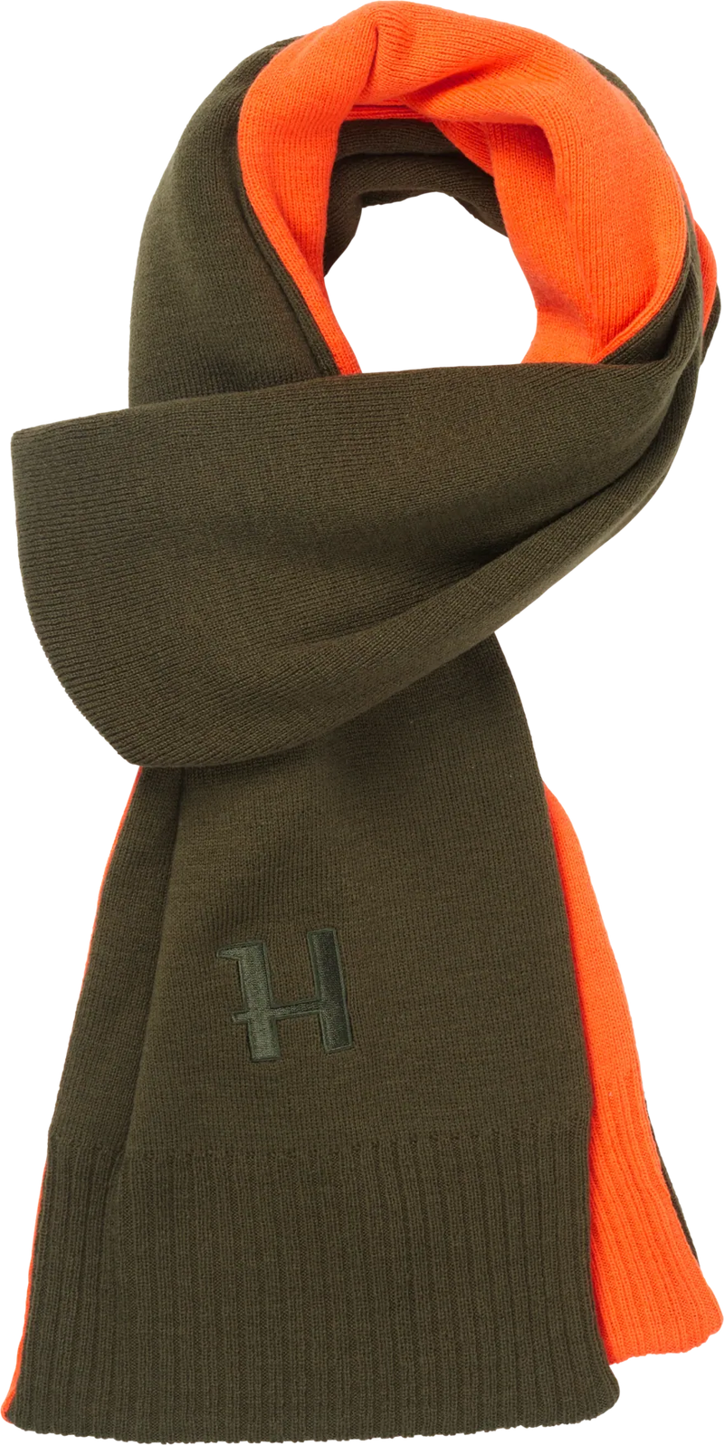 Afbeelding laden in Galerijviewer, Härkila Reversible Scarf Groen / Oranje
