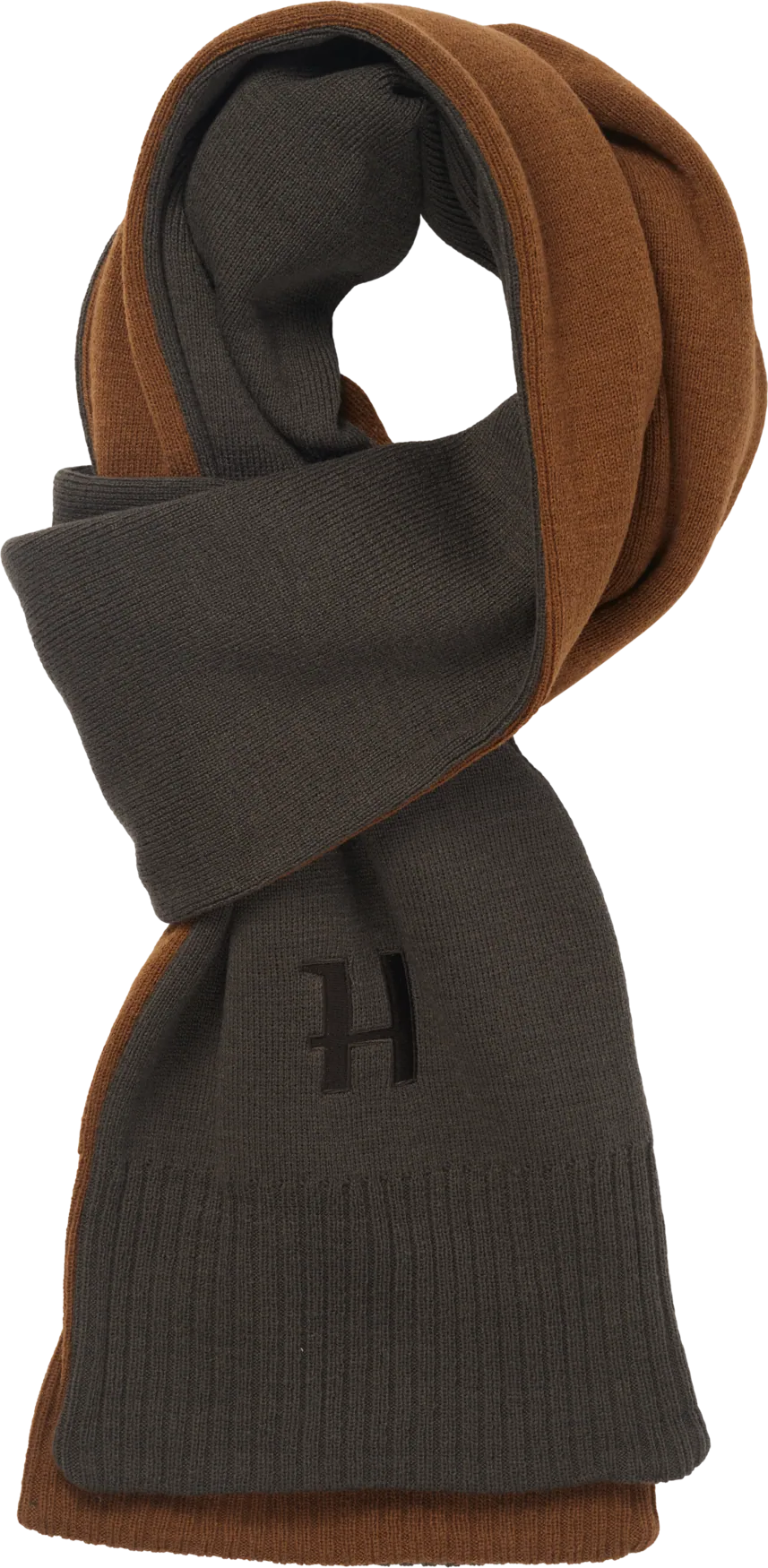 Härkila Reversible Scarf, shadow brown/rustique clay