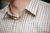 Haywood wool blend L/S shirt Arabian spice check