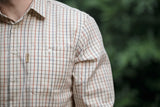 Haywood wool blend L/S shirt Arabian spice check
