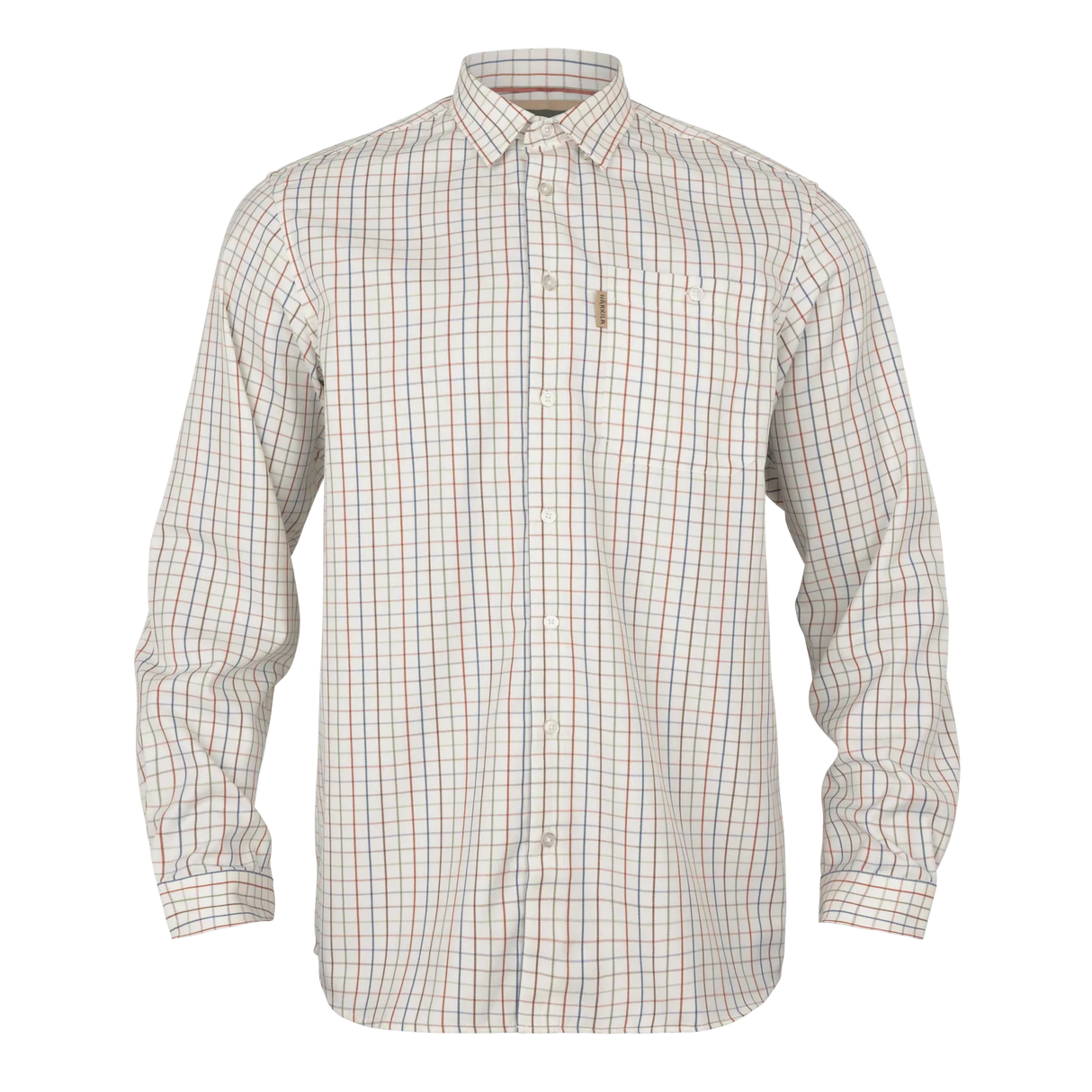 Haywood wool blend L/S shirt Arabian spice check