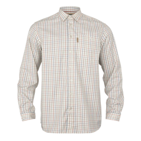 Haywood wool blend L/S shirt Arabian spice check