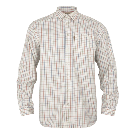 Haywood wool blend L/S shirt Arabian spice check
