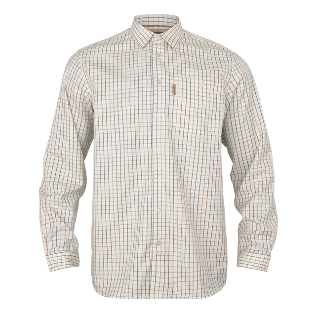 Haywood wool blend L/S shirt Arabian spice check