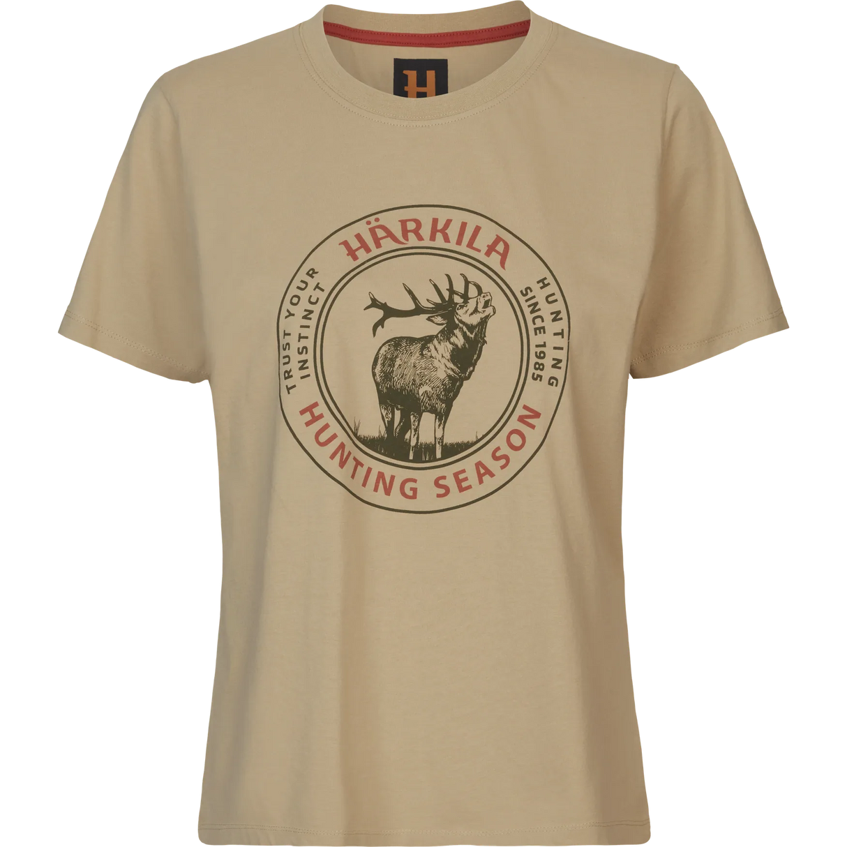 Härkila Stag Badge S/S T-Shirt Women, sand