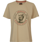 Härkila Stag Badge S/S T-Shirt Women, sand