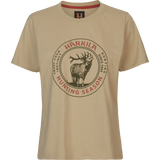 Härkila Stag Badge S/S T-Shirt Women, sand