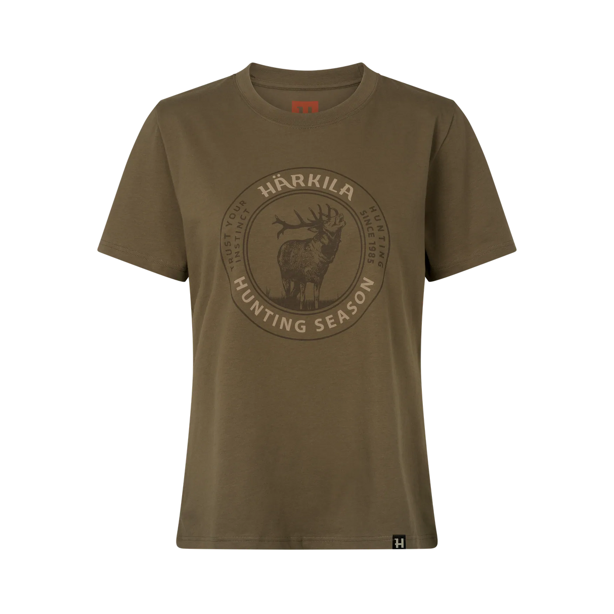 Härkila Stag Badge S/S T-Shirt Women, beech