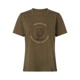 Härkila Stag Badge S/S T-Shirt Women, beech