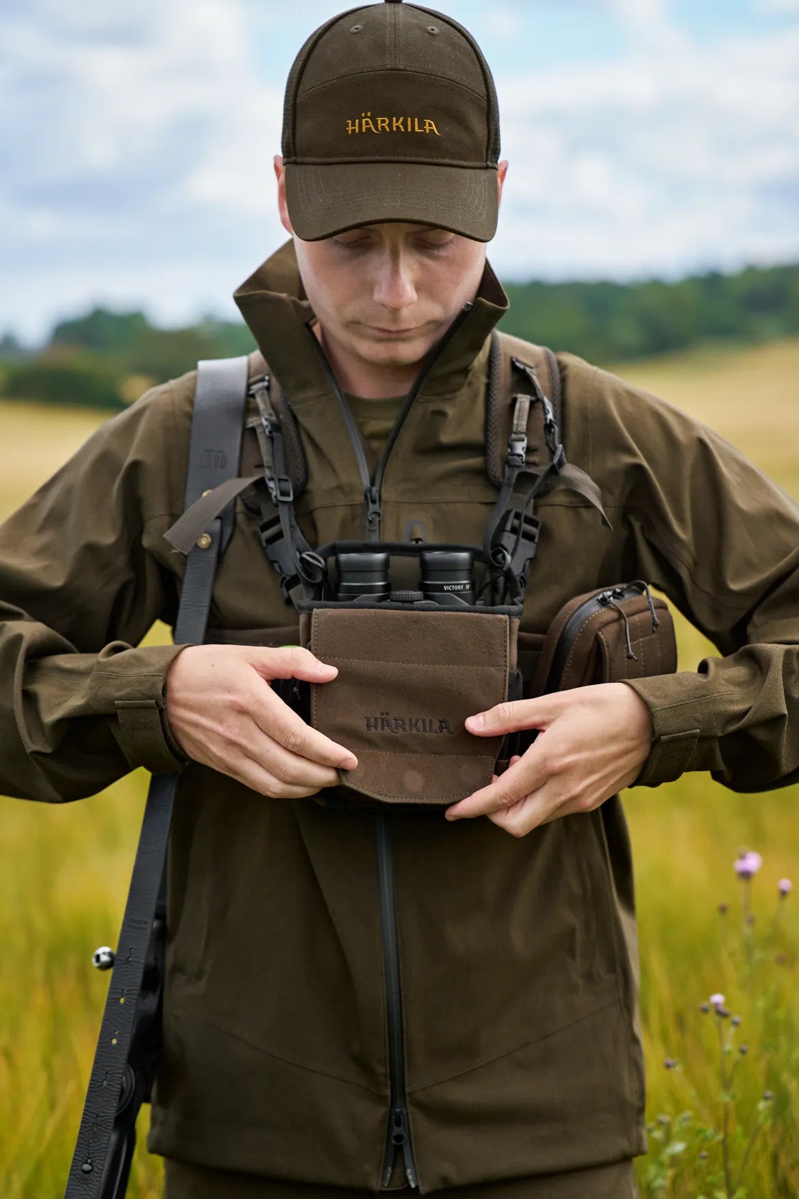 Härkila Bino Harness, dark willow green