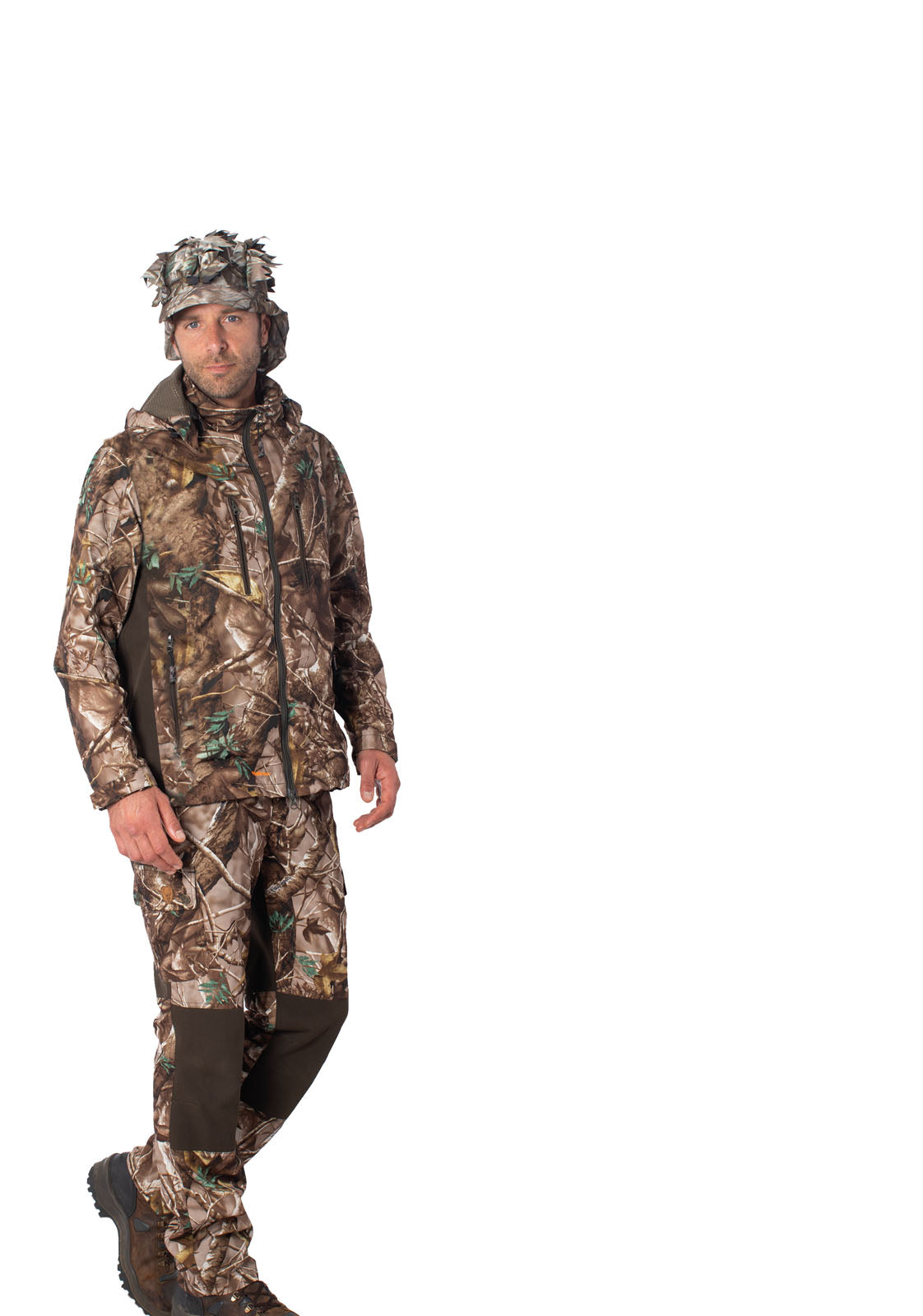Hubertus Camouflagejack met stretch inzetstuk "Stalking"