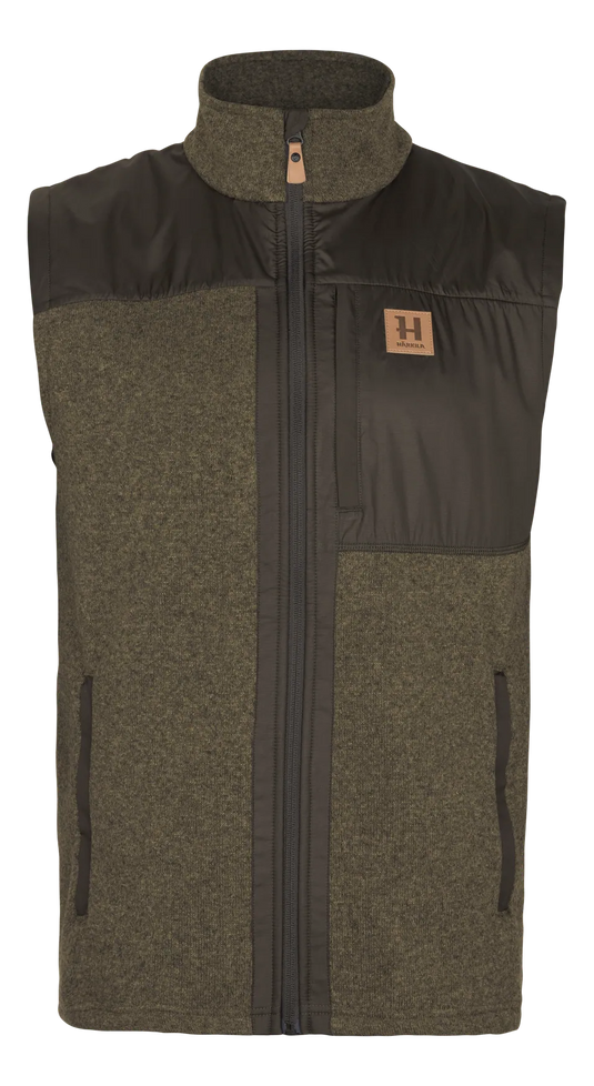 Härkila Kalix Fleece Waistcoat, willow green/shadow brown