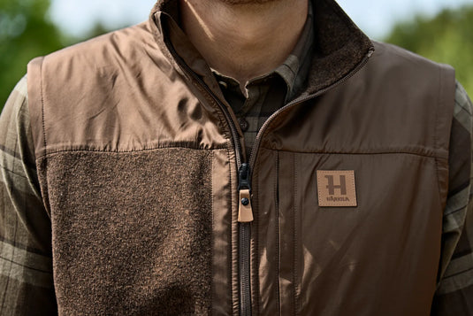 Härkila Kalix Fleece Waistcoat, dark earth