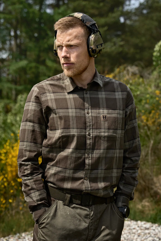 Härkila Fjell L/S Shirt, green check