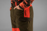 Härkila Wildboar Pro Trousers, wildboar orange/willow green