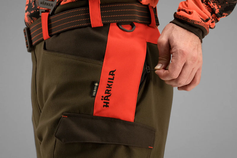 Afbeelding laden in Galerijviewer, Härkila Wildboar Pro Trousers, wildboar orange/willow green
