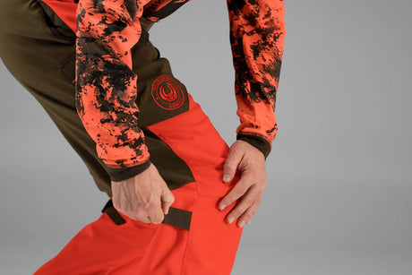 Härkila Wildboar Pro Trousers, wildboar orange/willow green