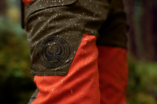 Härkila Wildboar Pro Trousers, wildboar orange/willow green