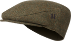 Härkila Kenmore Classic Flat Cap, forest green/herringbone