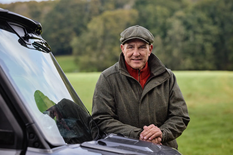 Afbeelding laden in Galerijviewer, Härkila Kenmore Cl. baker boy cap, forest green/herringbone
