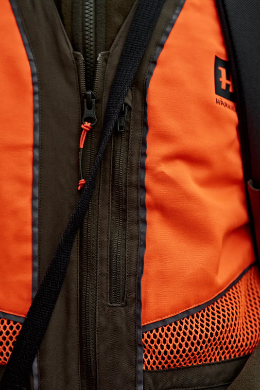 Härkila Wildboar Pro Blaze Waistcoat, orange blaze/brown