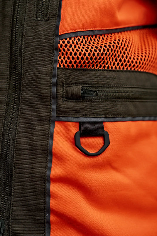 Härkila Wildboar Pro Blaze Waistcoat, orange blaze/brown