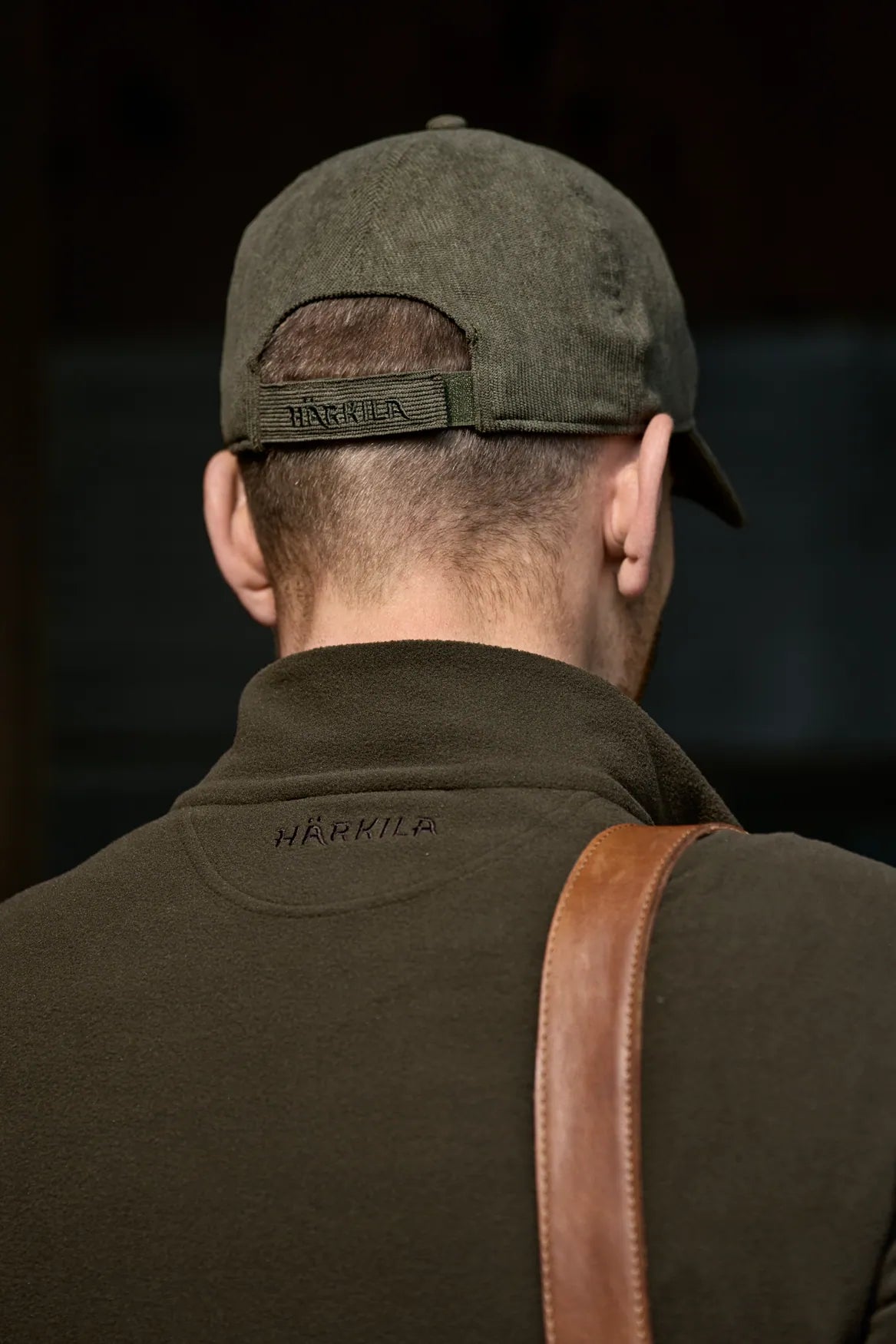 Harkila corduroy cap, grape leaf