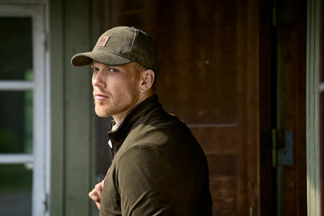 Harkila corduroy cap, grape leaf