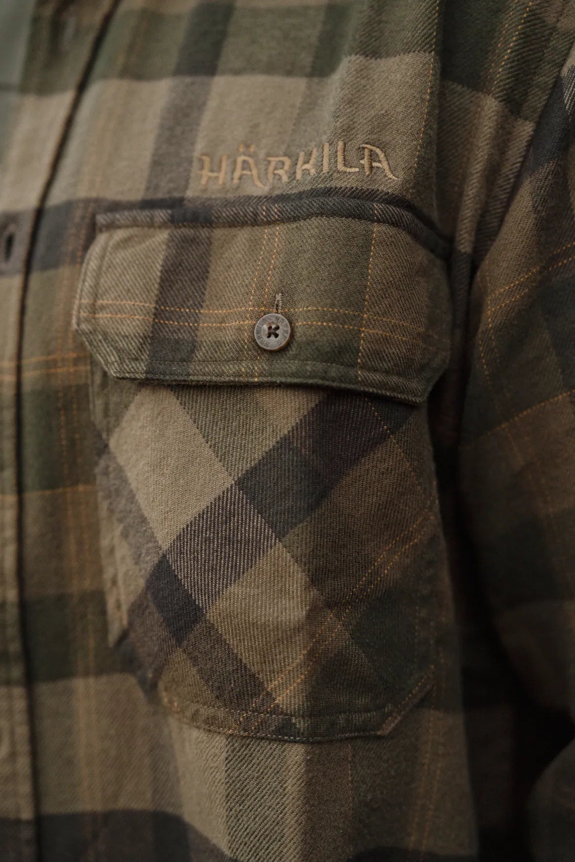 Asmund L/S shirt Beech green check