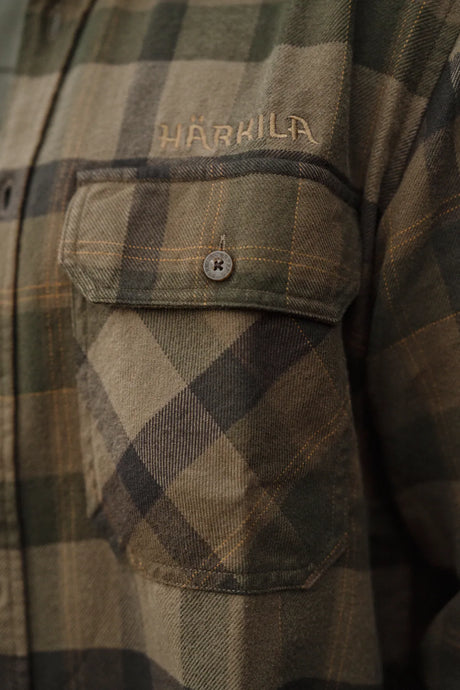 Asmund L/S shirt Beech green check