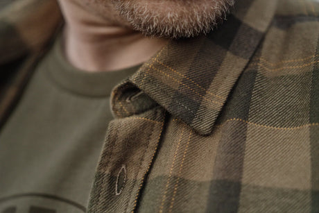 Asmund L/S shirt Beech green check
